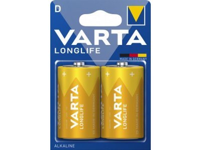 Alkalická baterie VARTA D (LR20), LongLife - 2ks
