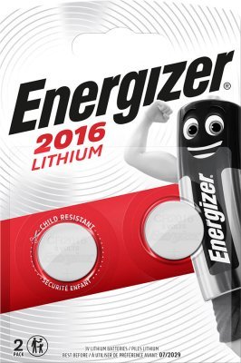 Knoflíková baterie Energizer CR2016 - 2ks