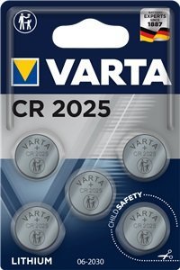 Knoflíková baterie VARTA CR2025 - 5ks