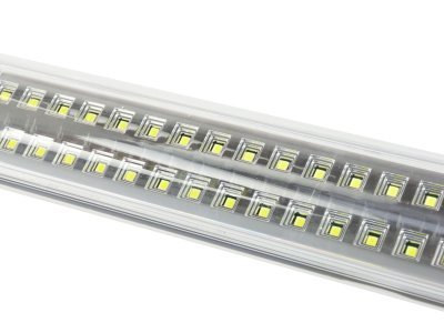 Montážní lampa LED 120 SMD, nabíjecí, s nastavitelným držákem, háčky a magnety