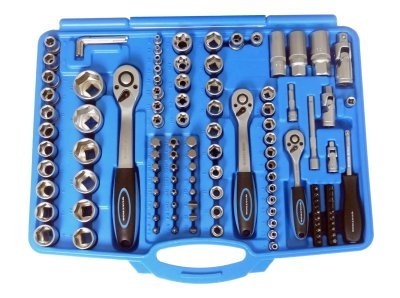 Gola sada s nářadím 1/4", 3/8" a 1/2", 171 dílů - QUATROS QS50171