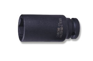Nástrčné hlavice úderové, prodloužené, 1/2", 6-hranné, velikosti 8-36 mm - JONNESWAY, Velikost: 34 mm