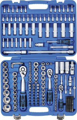 Gola sada 1/4", 3/8", 1/2" hlavice Super-lock, 191 dílů- BGS 102292
