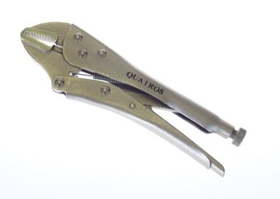 Rychloupínací, samosvorné kleště 250 mm, rovné čelisti - QUATROS QS53017