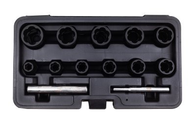 Hlavice 1/2" a 3/8" na poškozené šrouby, velikosti 8-21 mm, sada 13 ks - ASTA