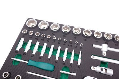 Modul - velká gola sada 1/4" a 1/2", s příslušenstvím, 95 ks - JONNESWAY S04H4295SV