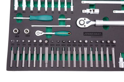 Modul - velká gola sada 1/4" a 1/2", s příslušenstvím, 95 ks - JONNESWAY S04H4295SV