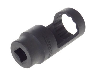 Hlavice na demontáž vstřikovačů 1/2", 12hranná, rozměr 27 mm - QUATROS QS20323-27