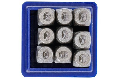Razící matrice čísel, raznice (různé velikosti)- BGS, Velikost: 6 mm