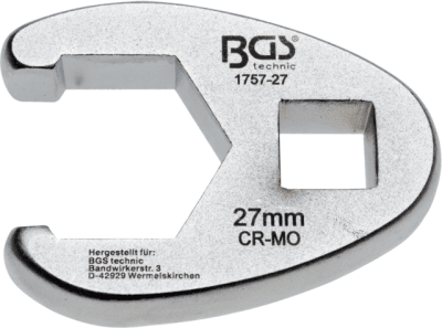Klíče ploché otevřené 1/2", různé rozměry - BGS technic, Velikost: 22 mm
