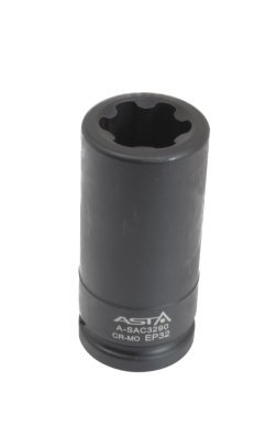 Hlavice 3/4" na šrouby nápravy vozidel Mercedes-Benz Actros, délka 90 mm - ASTA