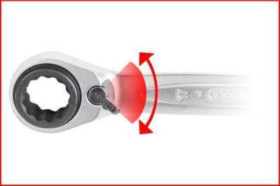 Obojstranný račňový očkový kľúč KS TOOLS 503.4565