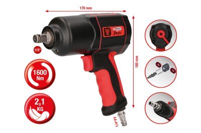 Rázový šroubovák (stlačený vzduch) KS TOOLS 515.1200