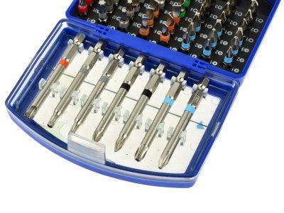 Sada šroubovákových bitů - ploché, křížové, Imbus, Torx, 56 kusů