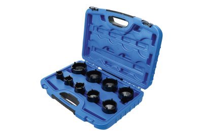 Nástrčné hlavice - klíče 1/2" a 3/4" na hřídelové KM matice KM4-KM12, sada 9 ks - BGS 8337