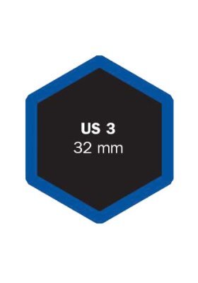 Univerzální opravná vložka US, šestihranná, různé velikosti - Ferdus, Varianta: US 11 24x35 mm. 1 ks