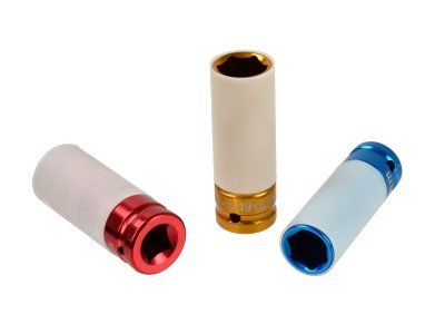 Sada úderových hlavic 1/2", krytka na ALU, 17 - 21 mm, GEKO