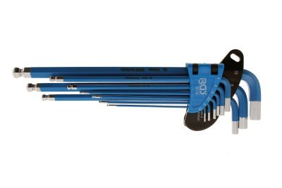 Klíče imbus 9ks extra dlouhé, s kuličkou a magnetem - BGS 35100