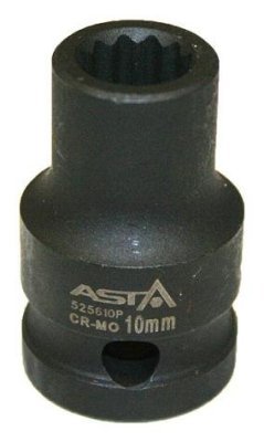 Hlavice nástrčné úderové 1/2", 12hranné, různé rozměry - ASTA, Velikost: 13 mm