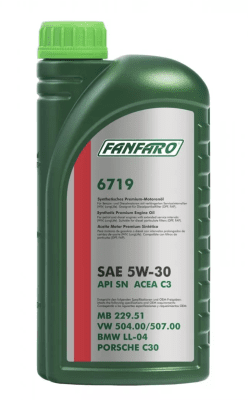 Motorový olej Fanfaro for VW Audi Škoda Seat 5W-30, 1L - plast