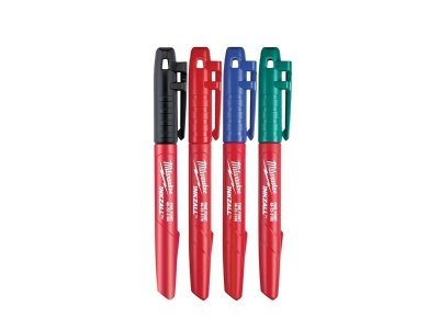 Milwaukee Značkovač - jemný hrot 1mm - barevná sada 4ks