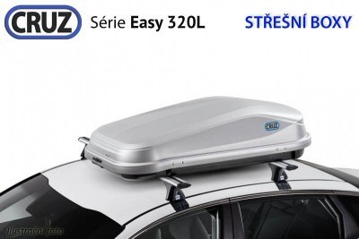 Střešní box CRUZ EASY 320GM, matná šedá