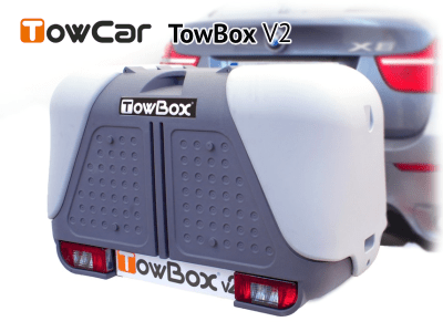 Přepravní box na tažné zařízení TowBox V2 šedý