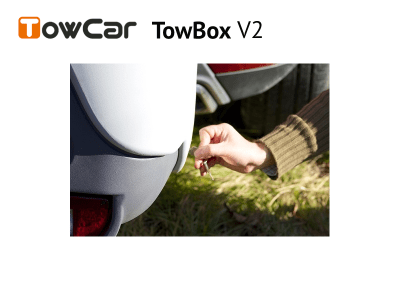 Přepravní box na tažné zařízení TowBox V2 šedý