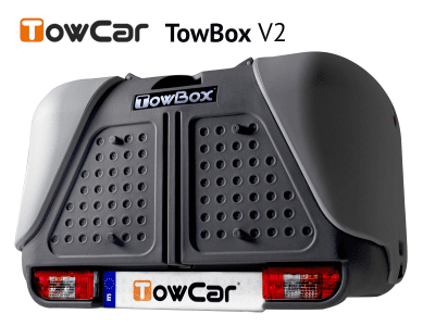 Přepravní box na tažné zařízení TowBox V2 šedý