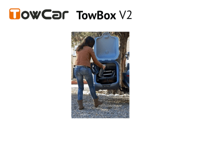 Přepravní box na tažné zařízení TowBox V2 šedý