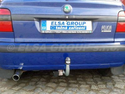 Tažné zařízení Škoda Felicia HB 1995-2002, pevný čep 2 šrouby, Galia