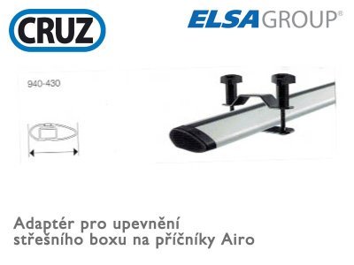 Adapter pro upevnění střešního boxu na tyče Airo