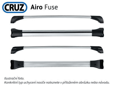 Střešní nosič Mitshubishi Pajero Sport 16- (integrované podélníky), CRUZ Airo Fuse