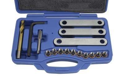 Opravná sada závitů M9 x 1,25mm vodítek brzdičů VW, Opel, Ford - QUATROS QS70400