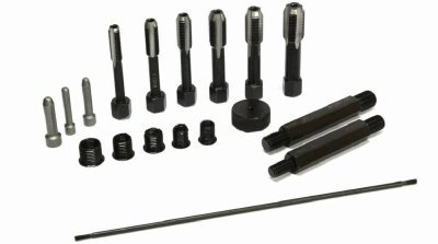 Sada na opravu závitů žhavicích svíček M8x1, M10x1, M10x1.25, M12x1.25, 33 kusů - QS14140