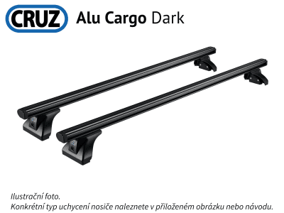 Střešní nosič Toyota Land Cruiser 3dv.96-02, CRUZ ALU Cargo Dark