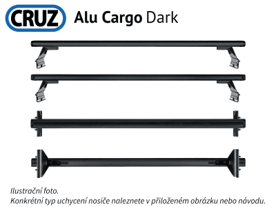Střešní nosič Dacia Dokker 13-, CRUZ ALU Cargo Dark