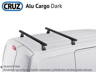 Střešní nosič Dacia Dokker 13-, CRUZ ALU Cargo Dark