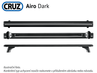 Střešní nosič Audi Q5 08-17 (integrované podélníky), CRUZ Airo Dark