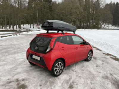Střešní box ARCA 430B, lesklá černá, FIRRAK