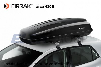 Střešní box ARCA 430B, lesklá černá, FIRRAK