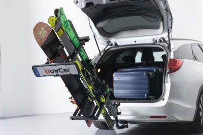 Nosič lyží TowCar Cerler - 6 párů lyží, na tažné zařízení