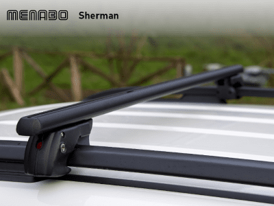 Střešní nosič na podélníky Menabo Sherman Black 118 cm