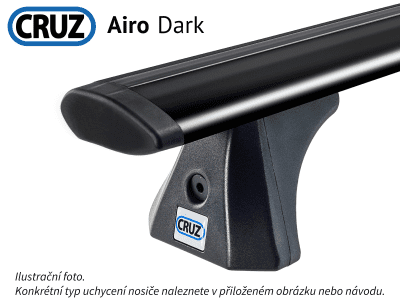 Střešní nosič BMW Serie 3 Touring 12- (integrované podélníky), CRUZ Airo FIX Dark