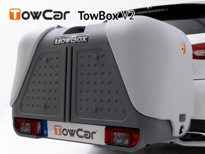 Přepravní box na tažné zařízení TowBox V2 šedý