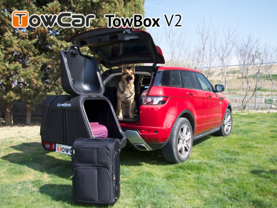 Přepravní box na tažné zařízení TowBox V2 černý
