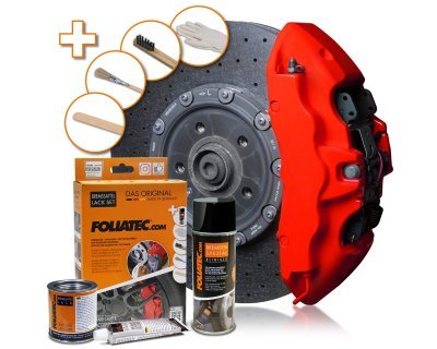 Foliatec Barva na brzdy, sada - Racing Rosso Mat