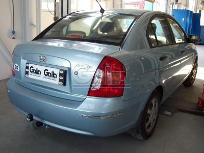 Tažné zařízení Hyundai Accent 2006- , pevný čep 2 šrouby, Galia
