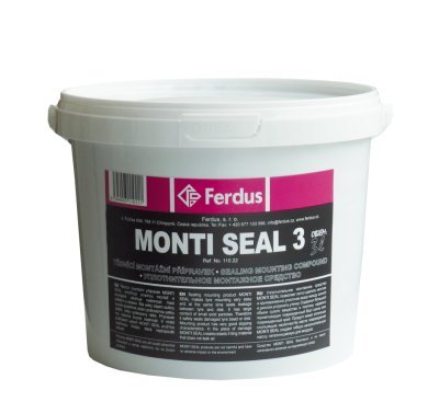Těsnicí montážní přípravek MONTI SEAL, černý, různé objemy - Ferdus, Objem: 1 L