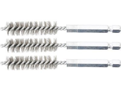 Sady kartáčů na vrtačku, různé průměry, ocelové, 3 ks - BGS technic, Velikost: 15 mm
